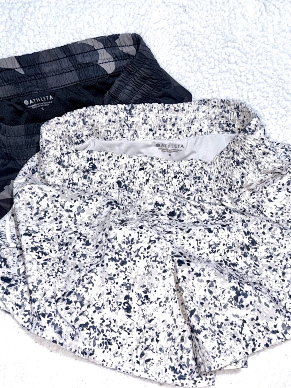 Athleta Shorts Bundle Women’s S Running Athletic Camo Printed 2 Pair